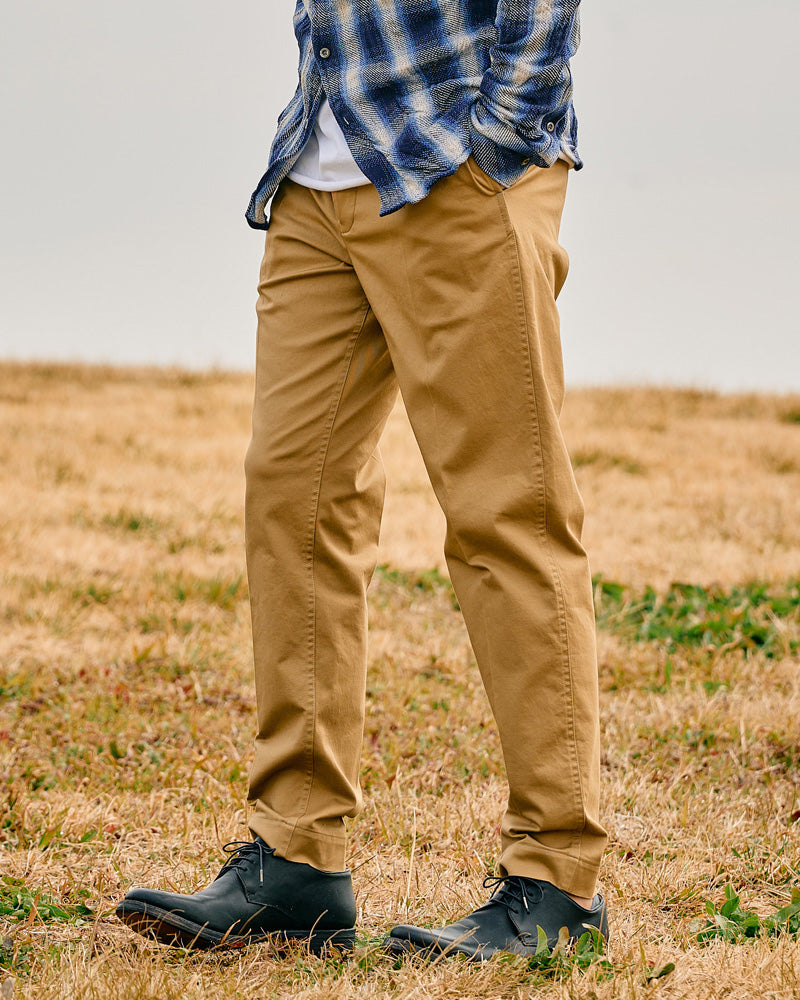 pressed tapered chino