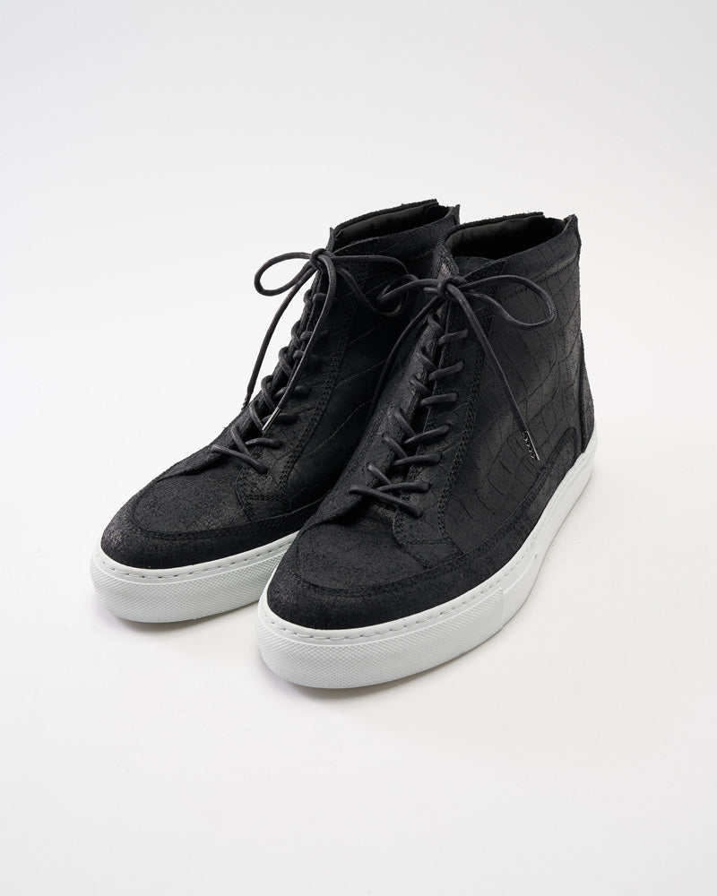 back zip sneaker (crocodile emboss)